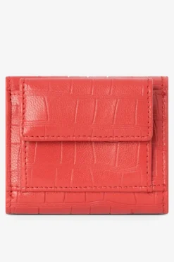 Portfele>Nobo Damski Mały Portfel Ze Skóry Naturalnej Zwierzęcy Wzór NPUR-LR0111-C005 Czerwony