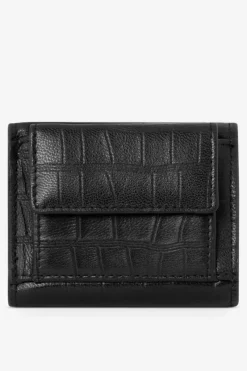 Discount Nobo Damski Mały Portfel Ze Skóry Naturalnej Zwierzęcy Wzór NPUR-LR0111-C020 Czarny