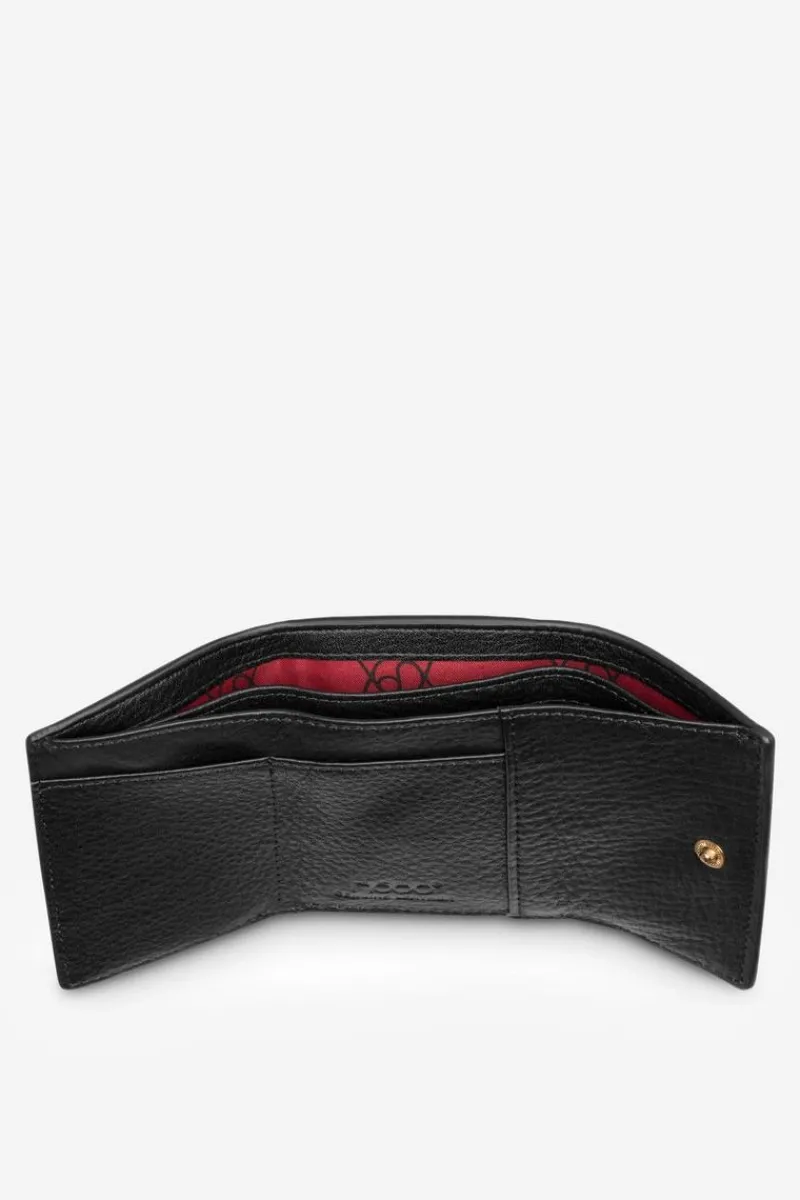 Nobo Damski Mały Portfel Ze Skóry Naturalnej NPUR-LR110-C020 Czarny