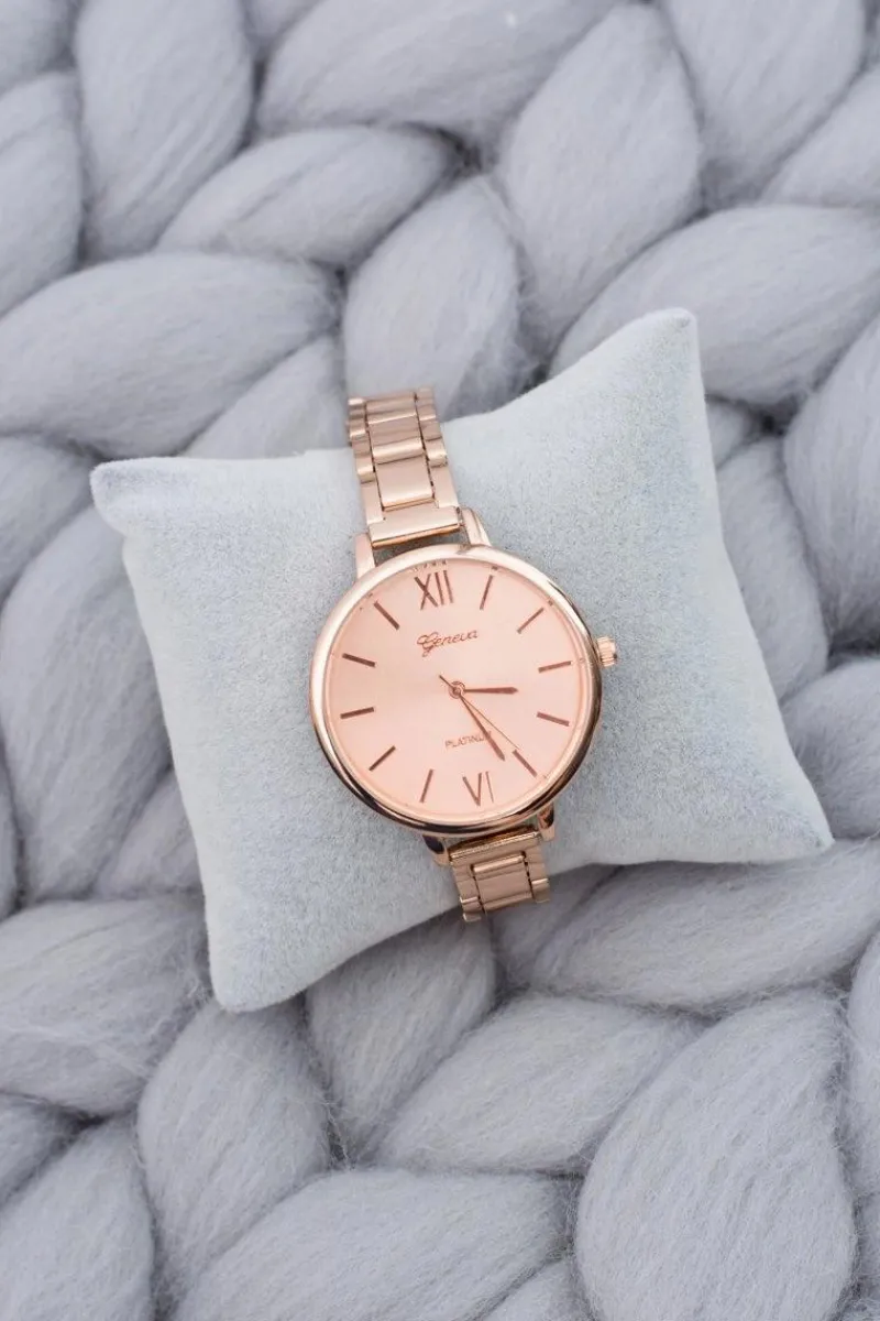 Discount Boto Damski Miedziany Stylowy Zegarek z Bransoletą