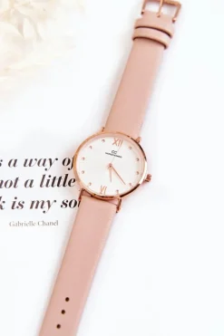 Zegarki>Giorgio&Dario Damski Modny Zegarek Na Pasku Beżowy