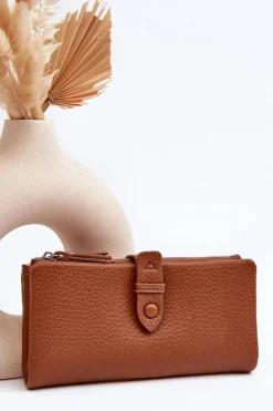 Discount Boto Damski Pojemny Portfel Brązowy Aenima