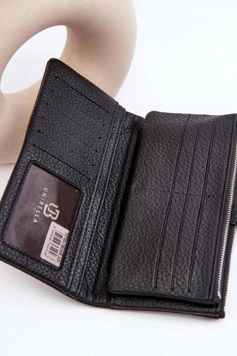 Clearance Damski Pojemny Portfel Czarny Aenima Portfele