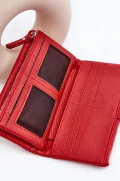 Discount Boto Damski Pojemny Portfel Czerwony Aenima