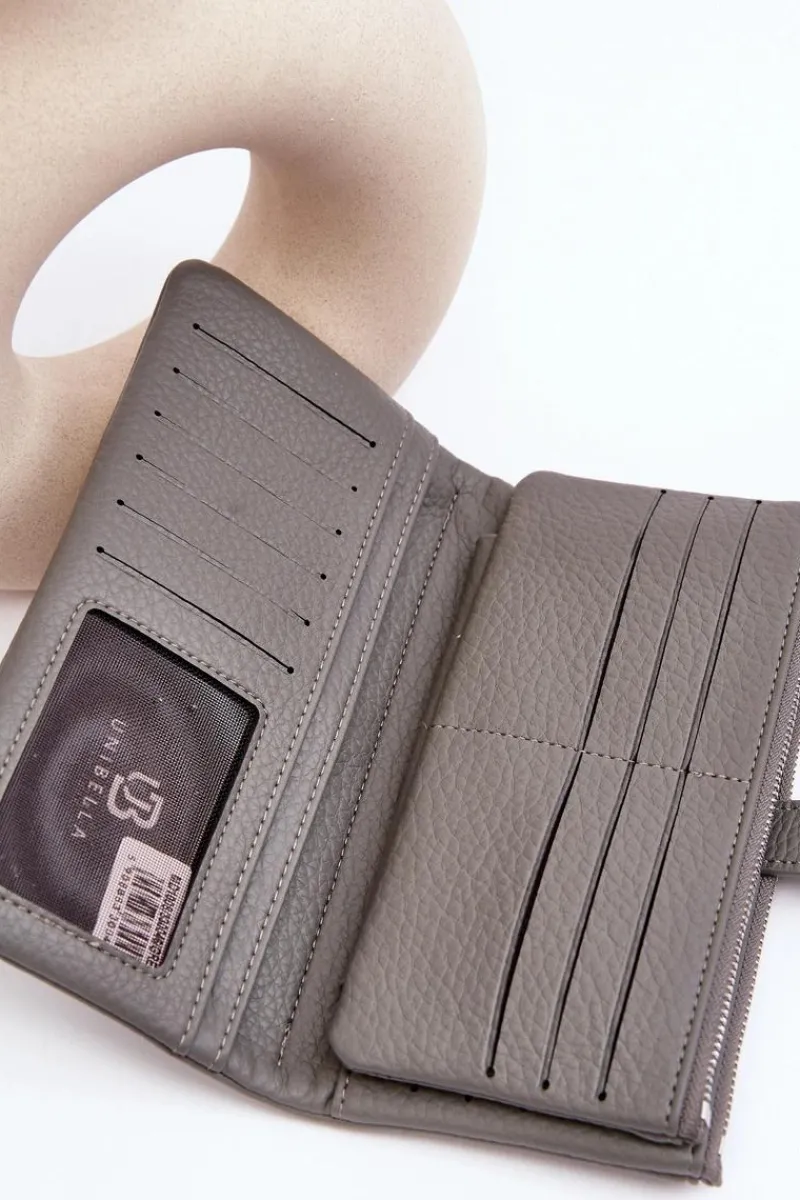Hot Damski Pojemny Portfel Szary Aenima Portfele