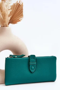 Portfele>Boto Damski Pojemny Portfel Zielony Aenima