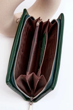 Portfele>Boto Damski Portfel Ciemnozielony Tiborlena