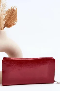 Hot Boto Damski Portfel Czerwony Tiborlena