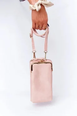 Listonoszki|Portfele>Boto Damski Portfel 2w1Torebka Na Bigiel Selena Różowy