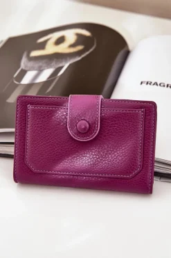 Portfele>Boto Damski Portfel Z Eko Skóry Fioletowy Isamille