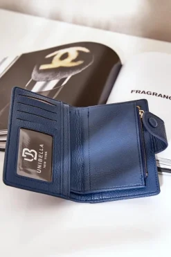 Hot Damski Portfel Z Eko Skóry Granatowy Isamille Portfele