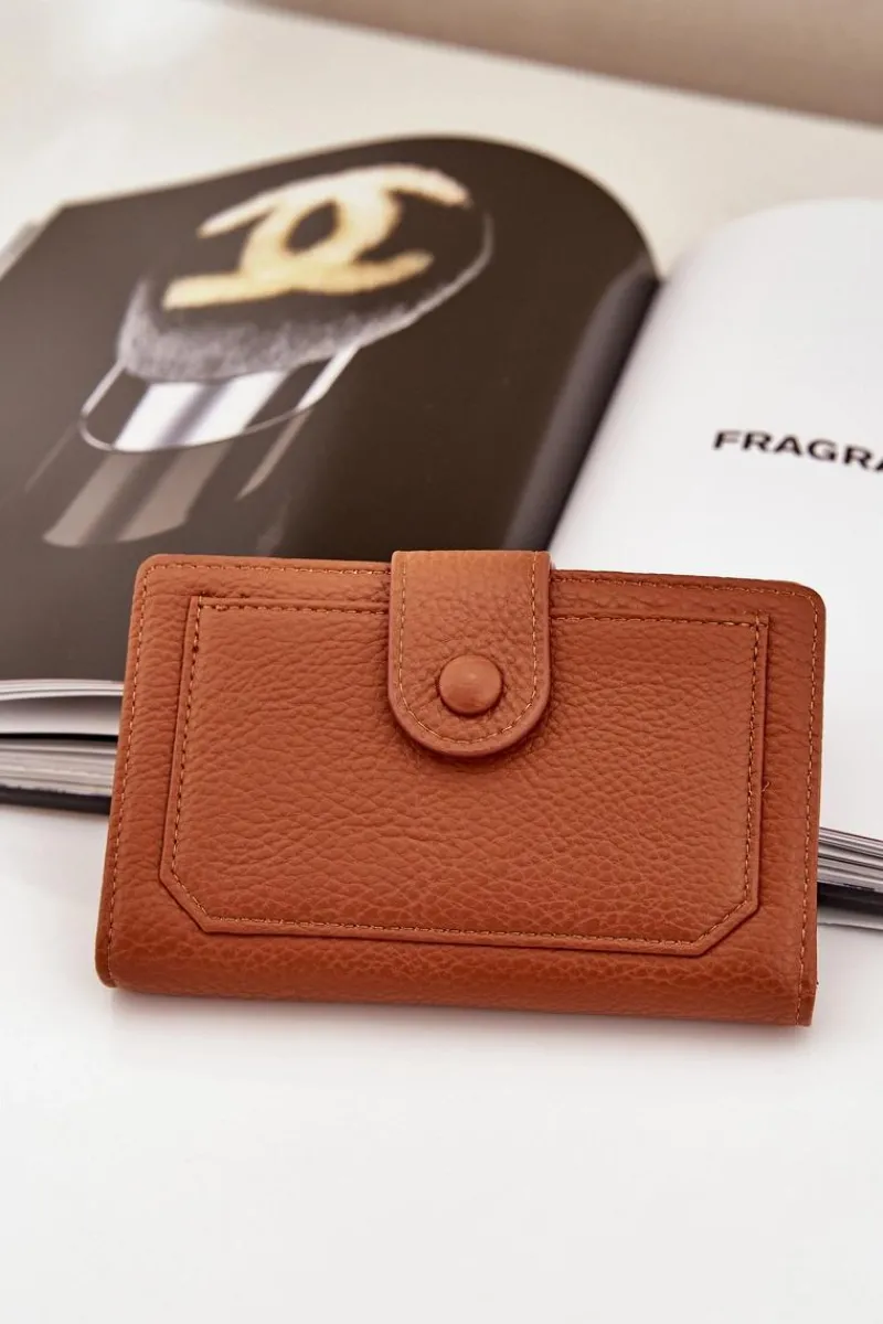 Discount Boto Damski Portfel Z Eko Skóry Brązowy Isamille