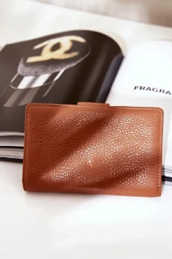 Discount Boto Damski Portfel Z Eko Skóry Brązowy Isamille