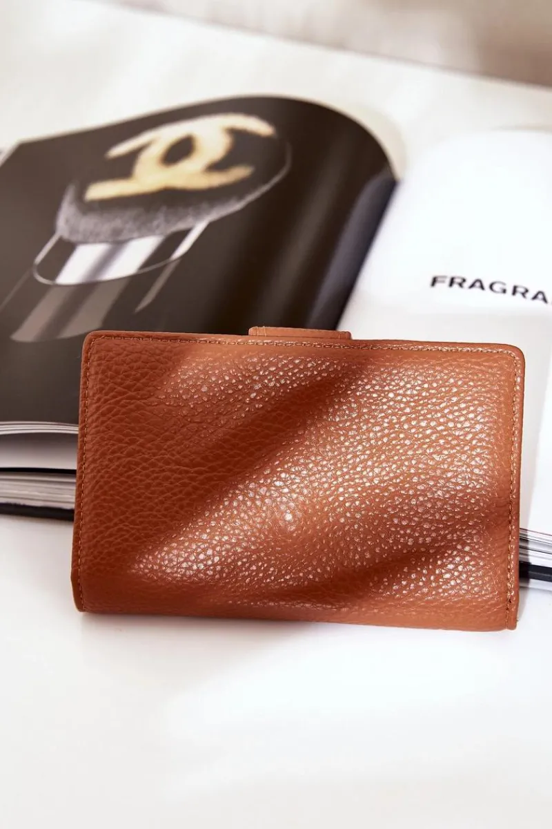 Discount Boto Damski Portfel Z Eko Skóry Brązowy Isamille