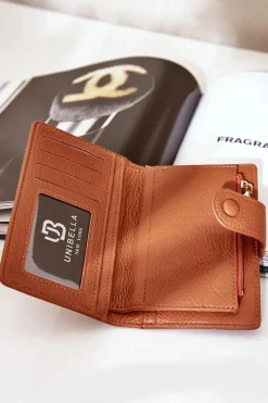 Discount Boto Damski Portfel Z Eko Skóry Brązowy Isamille