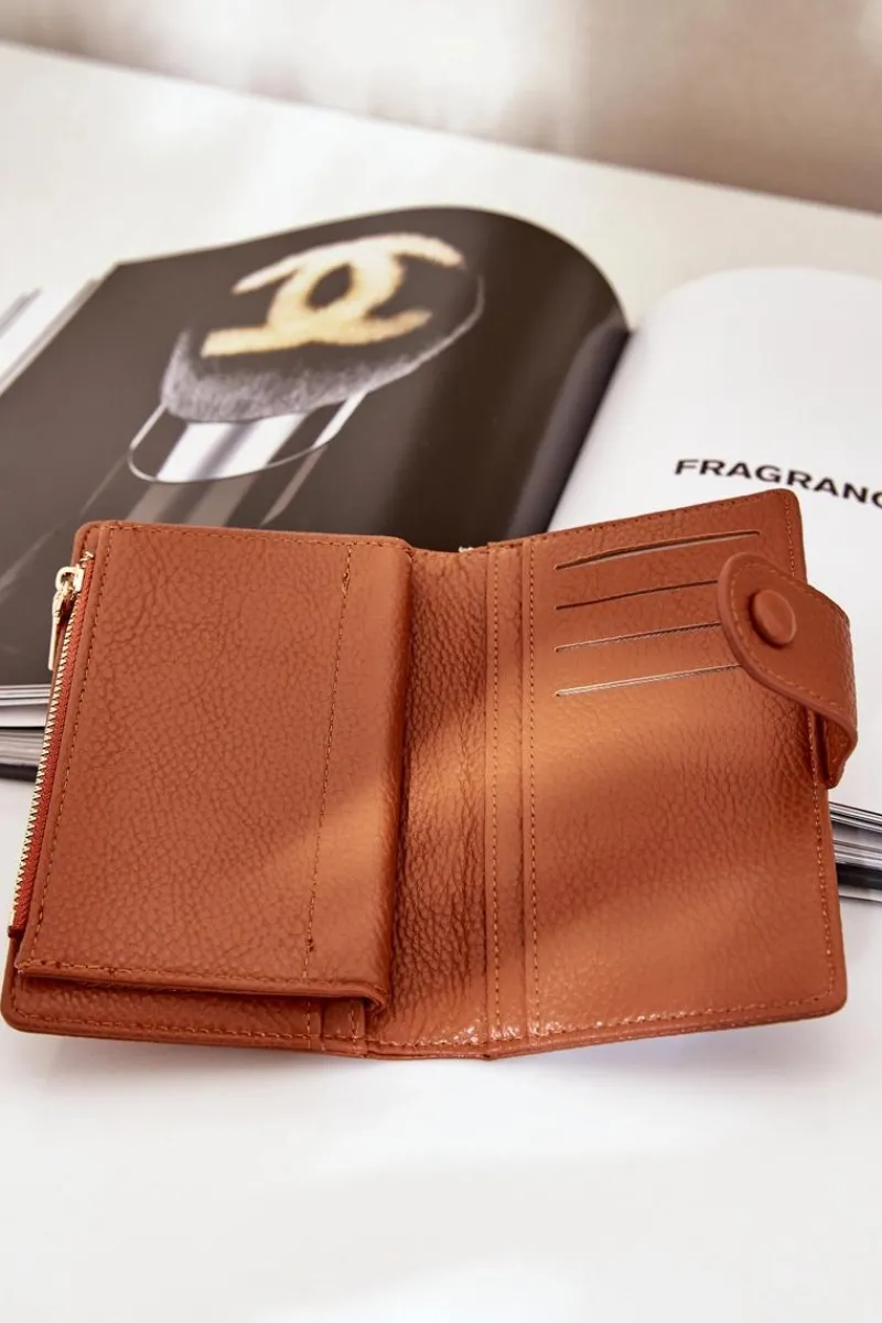 Discount Boto Damski Portfel Z Eko Skóry Brązowy Isamille