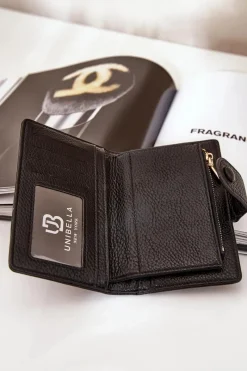 Best Damski Portfel Z Eko Skóry Czarne Isamille Portfele