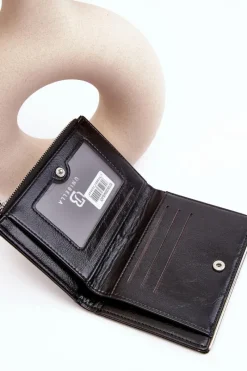 Sale Boto Damski Portfel Z Ekoskóry Czarny Cudea