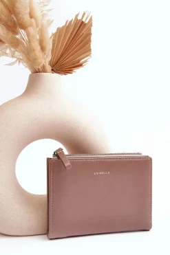 Discount Damski Portfel Z Ekoskóry Beżowy Cudea Portfele