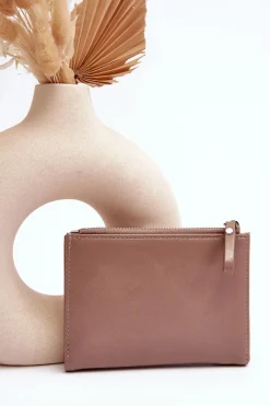 Discount Damski Portfel Z Ekoskóry Beżowy Cudea Portfele