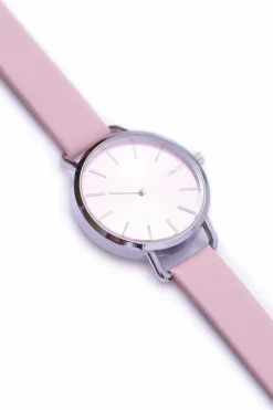 Zegarki>Ernest Damski Różowy Zegarek ze Srebrną Kopertą Contero