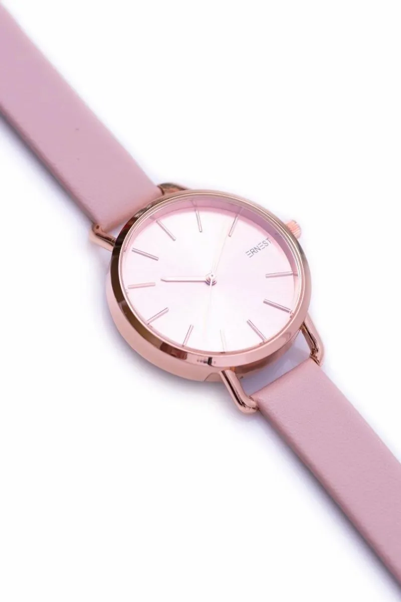 Zegarki>Ernest Damski Różowy Zegarek Contero