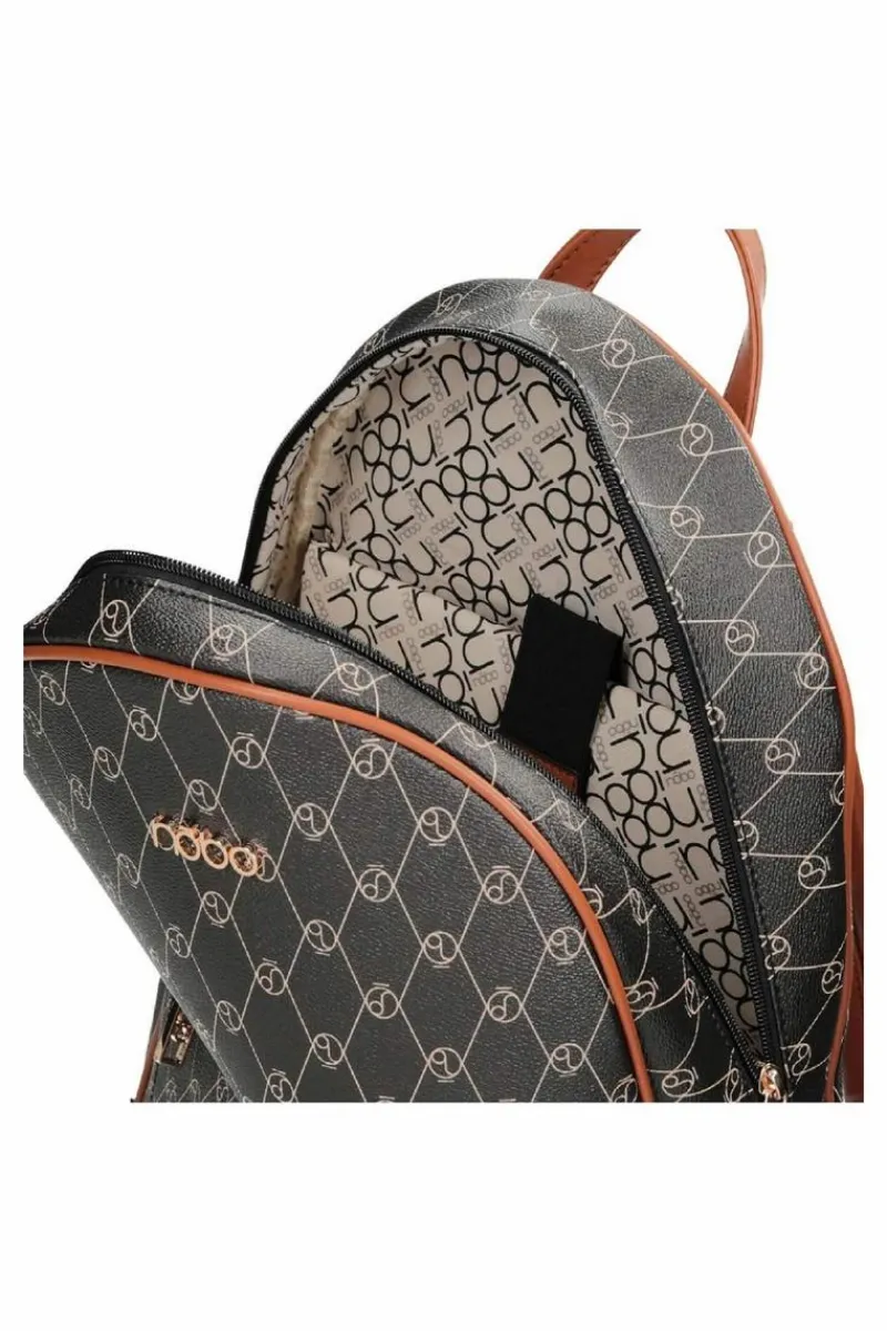 Sale Damski Skórzany Plecak M0440-C020 Czarny Plecaki|Torebki Nobo