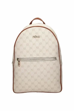 Sale Nobo Damski Skórzany Plecak M0440-CM00 Jasnobeżowy