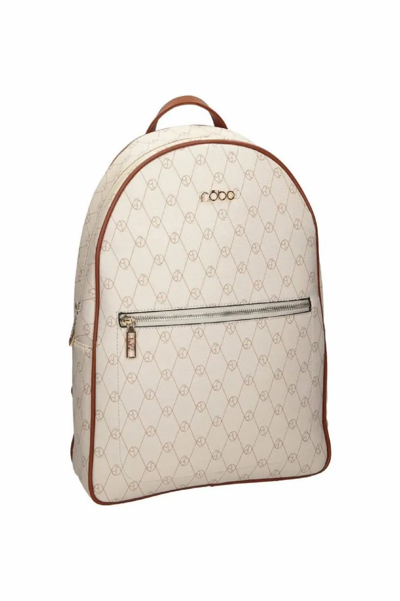 Sale Nobo Damski Skórzany Plecak M0440-CM00 Jasnobeżowy