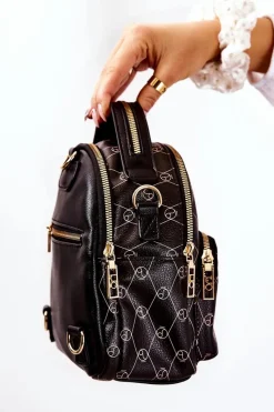 Nobo Damski Skórzany Plecak L1341-C020 Czarny