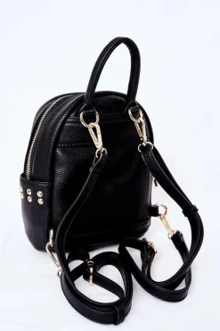 Outlet Nobo Damski Skórzany Plecak K4110 Czarny