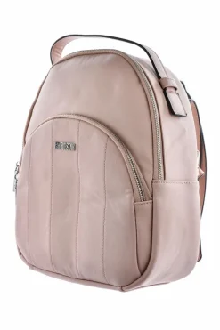 Big Star Shoes Damski Skórzany Plecak 2w1 Big Star LL574098 Różowy