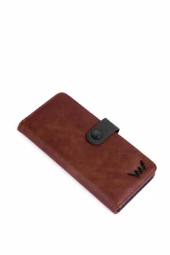 Outlet Boto Damski Skórzany Portfel Na Napę Brązowo-Czarny Florience