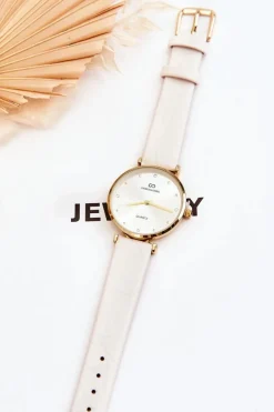 Zegarki>Giorgio&Dario Damski Skórzany Zegarek Biały