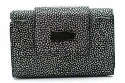Hot Damski Srebrno Czarny Portfel Portfele