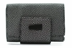 Hot Damski Srebrno Czarny Portfel Portfele