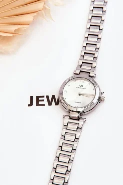 New Giorgio&Dario Damski Stalowy Zegarek Z Cyrkoniami Srebrny