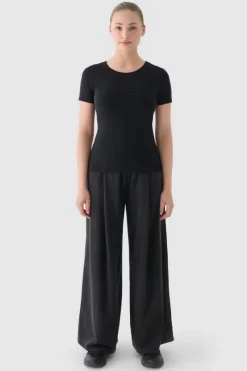 Sale 4F Damski T-Shirt Z Nadrukiem WMM00TTSHF1846-20S Czarny