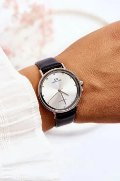 Zegarki>Giorgio&Dario Damski Wodoodporny Analogowy Zegarek Czarno-Srebrny