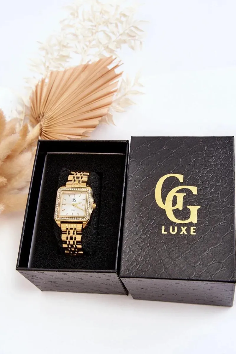 Hot Damski Wodoodporny Zegarek Z Cyrkoniami Złoty Zegarki