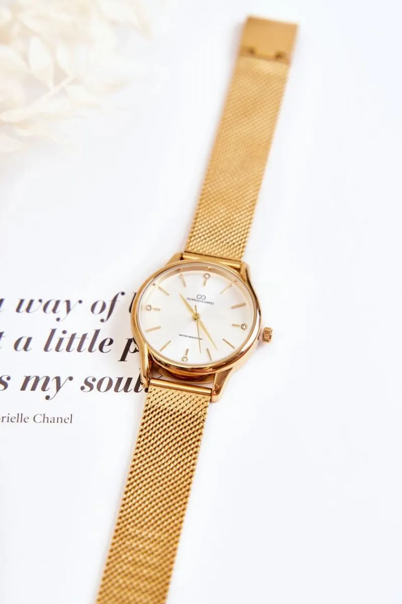 New Giorgio&Dario Damski Wodoodporny Zegarek Giorgio & Dario Złoty