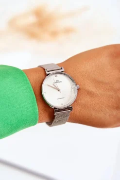 Discount Giorgio&Dario Damski Wodoodporny Zegarek Giorgio & Dario Z Bransoletą Srebrny