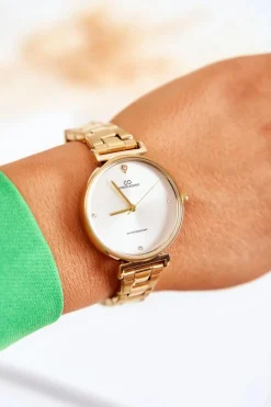 Zegarki>Giorgio&Dario Damski Wodoodporny Zegarek Stalowy Giorgio & Dario Złoty