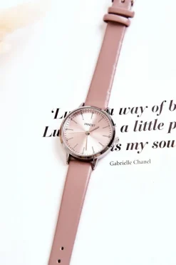 Online Damski Zegarek Analogowy Bez Niklu Brudny Róż Zegarki