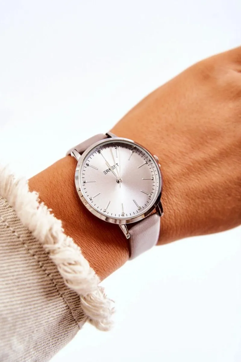 Sale Damski Zegarek Analogowy Bez Niklu Szary Zegarki