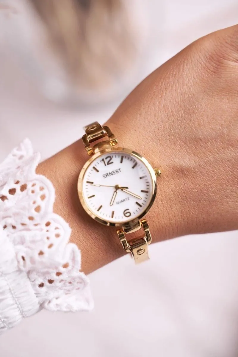 Zegarki>Ernest Damski Zegarek Bransoleta Złoty Chic