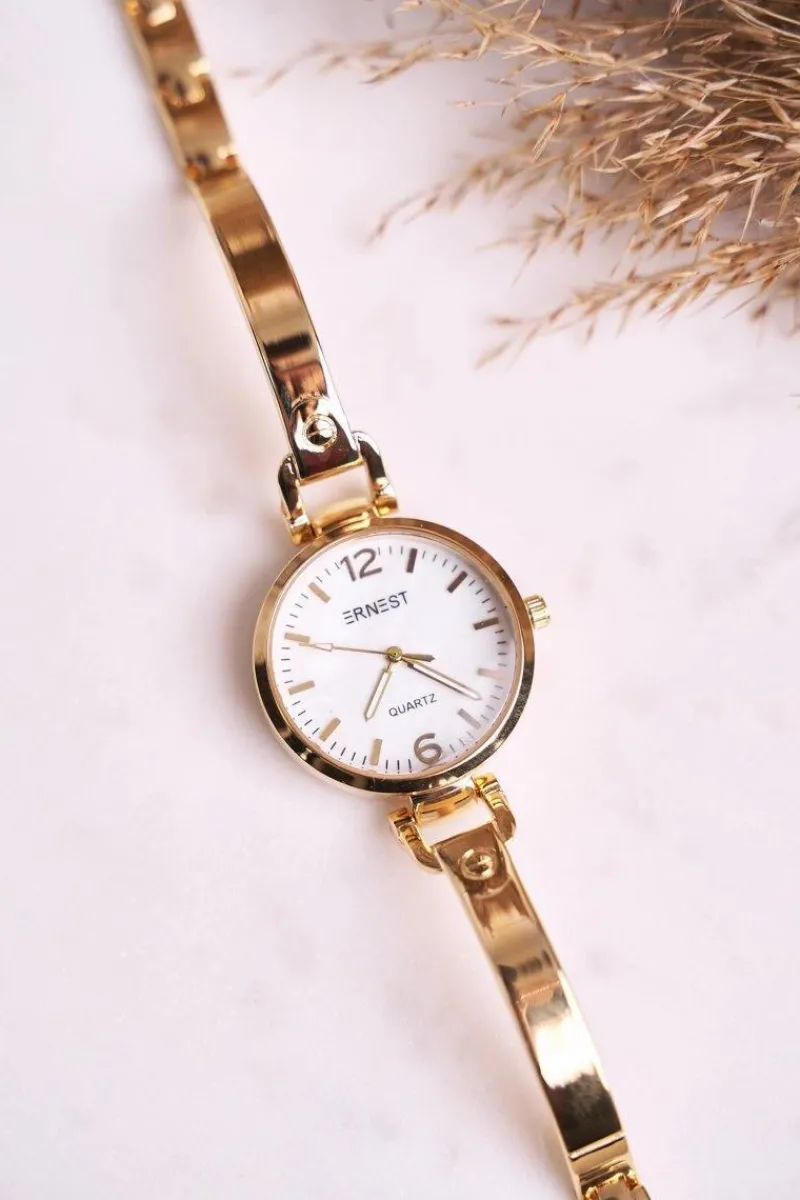 Zegarki>Ernest Damski Zegarek Bransoleta Złoty Chic