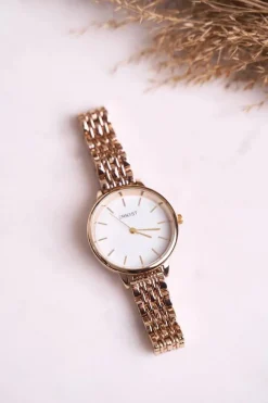 Zegarki>Ernest Damski Zegarek Bransoleta Złoty Classic