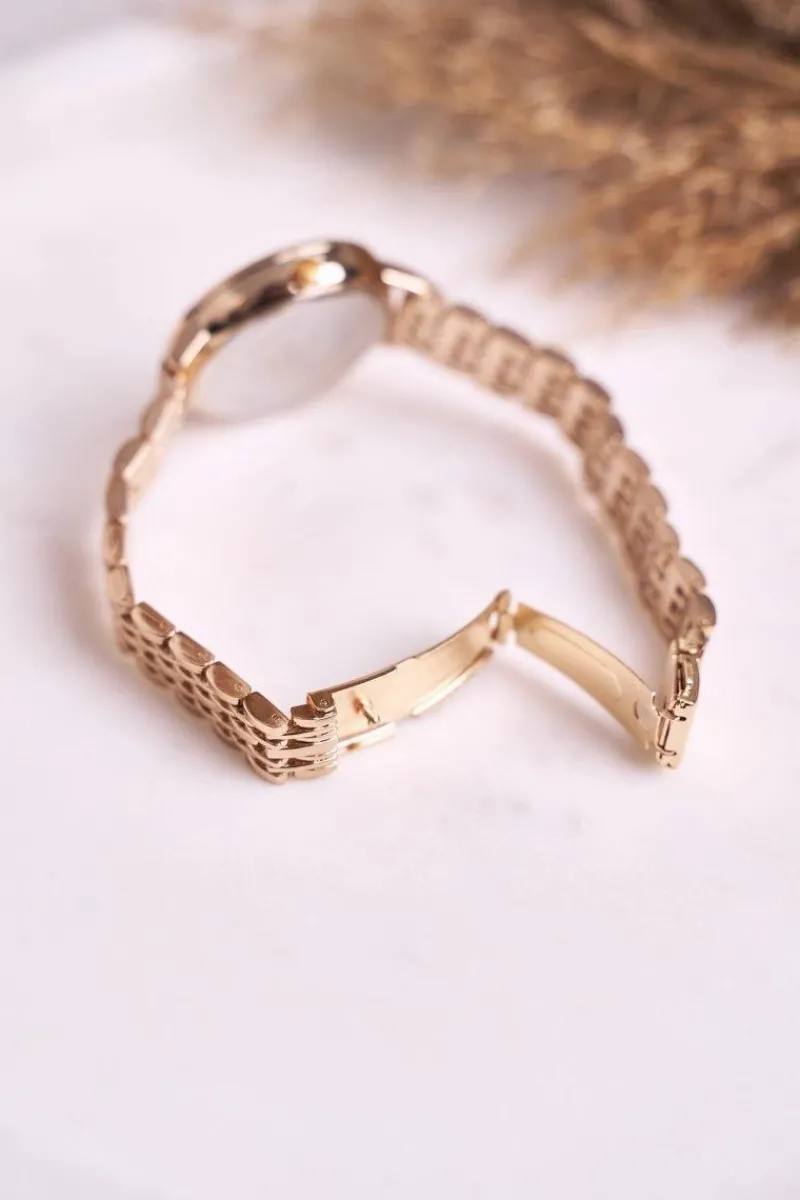 Zegarki>Ernest Damski Zegarek Bransoleta Złoty Classic