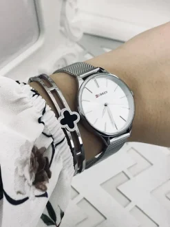 Zegarki>Boto Damski Zegarek Curren Wezen Srebrny